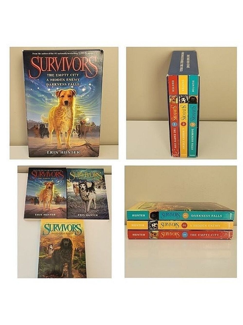Survivors Book Set Erin Hunter Warriors Author Books 1-3 #481